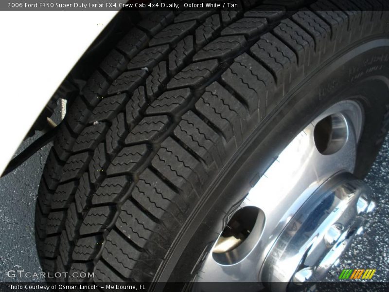 Oxford White / Tan 2006 Ford F350 Super Duty Lariat FX4 Crew Cab 4x4 Dually