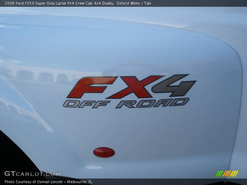 Oxford White / Tan 2006 Ford F350 Super Duty Lariat FX4 Crew Cab 4x4 Dually
