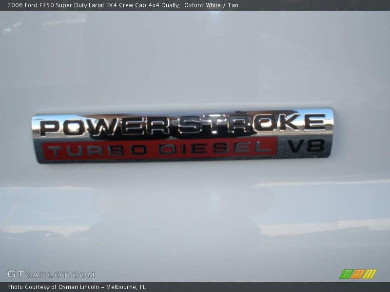 Oxford White / Tan 2006 Ford F350 Super Duty Lariat FX4 Crew Cab 4x4 Dually