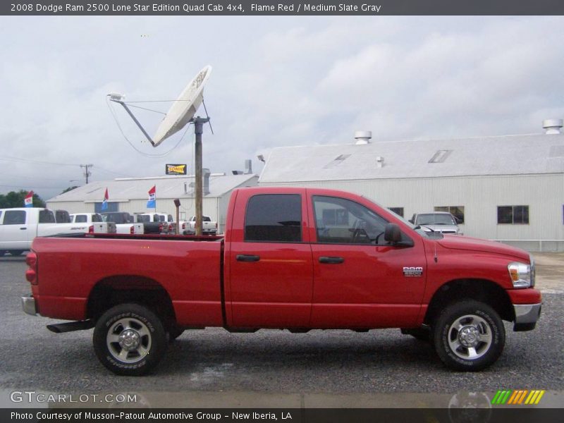Flame Red / Medium Slate Gray 2008 Dodge Ram 2500 Lone Star Edition Quad Cab 4x4