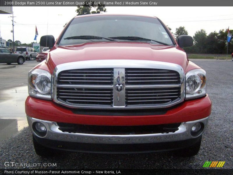 Flame Red / Medium Slate Gray 2008 Dodge Ram 2500 Lone Star Edition Quad Cab 4x4