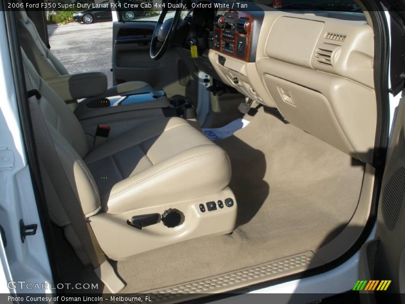 Oxford White / Tan 2006 Ford F350 Super Duty Lariat FX4 Crew Cab 4x4 Dually