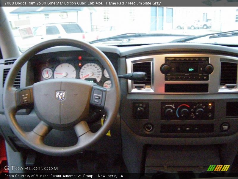 Flame Red / Medium Slate Gray 2008 Dodge Ram 2500 Lone Star Edition Quad Cab 4x4