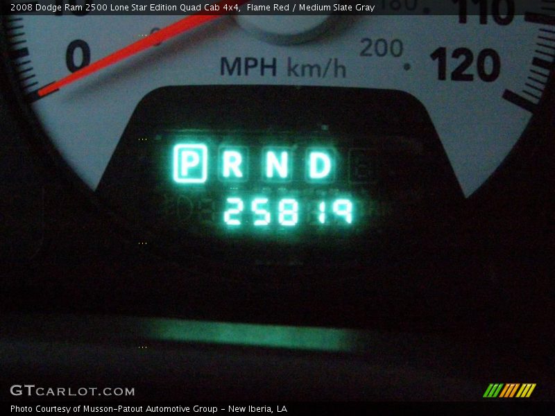 Flame Red / Medium Slate Gray 2008 Dodge Ram 2500 Lone Star Edition Quad Cab 4x4