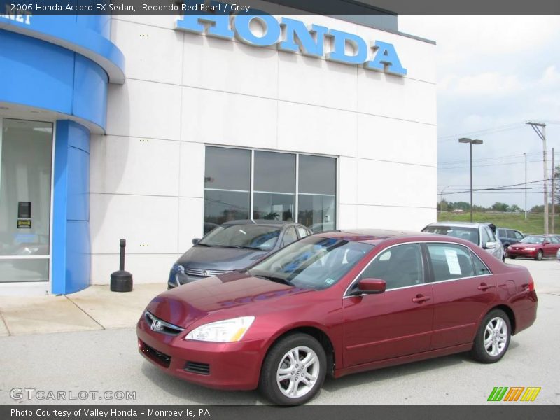 Redondo Red Pearl / Gray 2006 Honda Accord EX Sedan