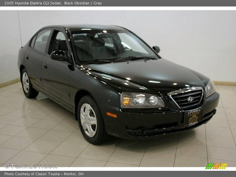 Black Obsidian / Gray 2005 Hyundai Elantra GLS Sedan