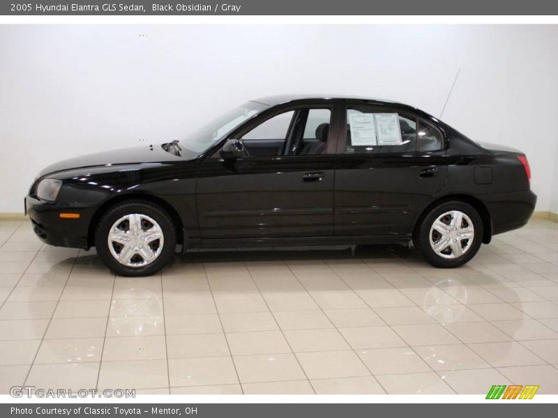 Black Obsidian / Gray 2005 Hyundai Elantra GLS Sedan