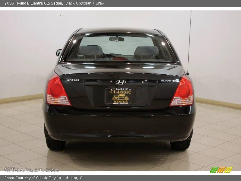 Black Obsidian / Gray 2005 Hyundai Elantra GLS Sedan