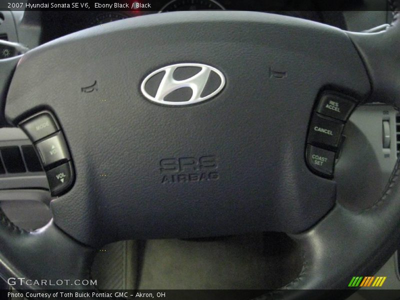 Ebony Black / Black 2007 Hyundai Sonata SE V6