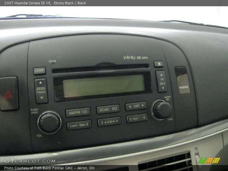 Ebony Black / Black 2007 Hyundai Sonata SE V6