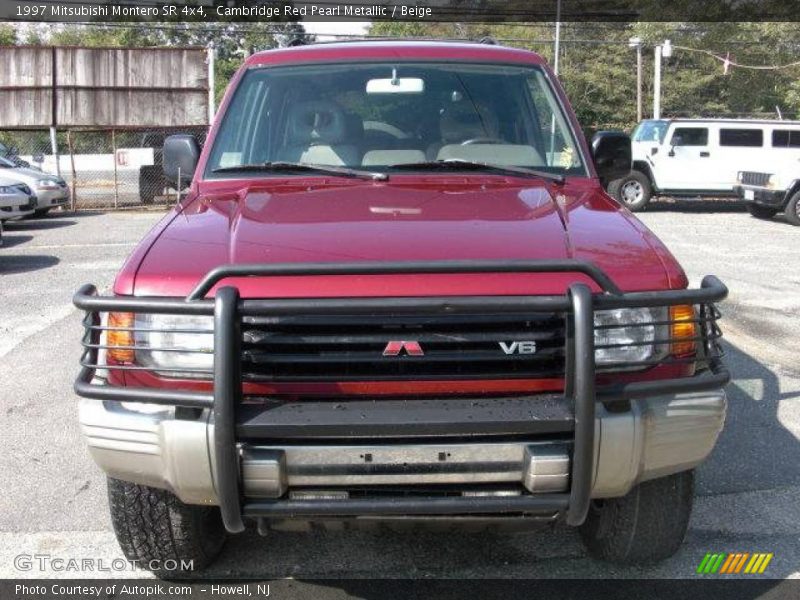 Cambridge Red Pearl Metallic / Beige 1997 Mitsubishi Montero SR 4x4