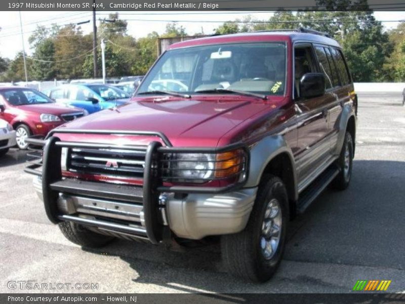 Cambridge Red Pearl Metallic / Beige 1997 Mitsubishi Montero SR 4x4