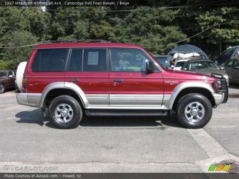 Cambridge Red Pearl Metallic / Beige 1997 Mitsubishi Montero SR 4x4