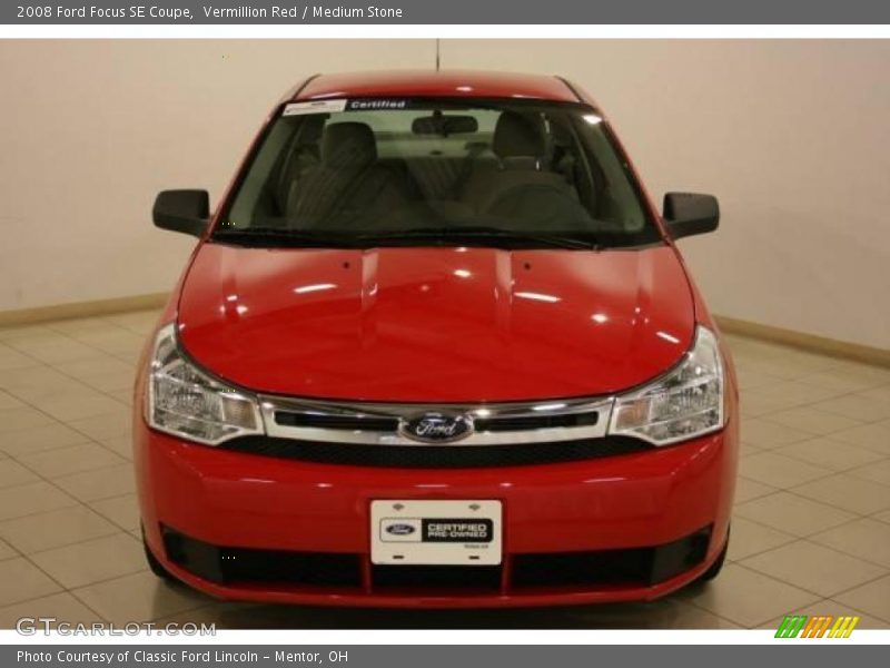 Vermillion Red / Medium Stone 2008 Ford Focus SE Coupe