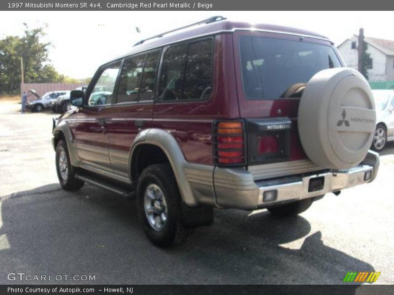 Cambridge Red Pearl Metallic / Beige 1997 Mitsubishi Montero SR 4x4