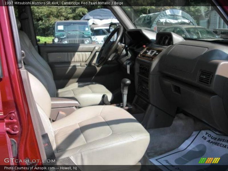 Cambridge Red Pearl Metallic / Beige 1997 Mitsubishi Montero SR 4x4