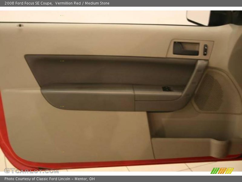 Vermillion Red / Medium Stone 2008 Ford Focus SE Coupe