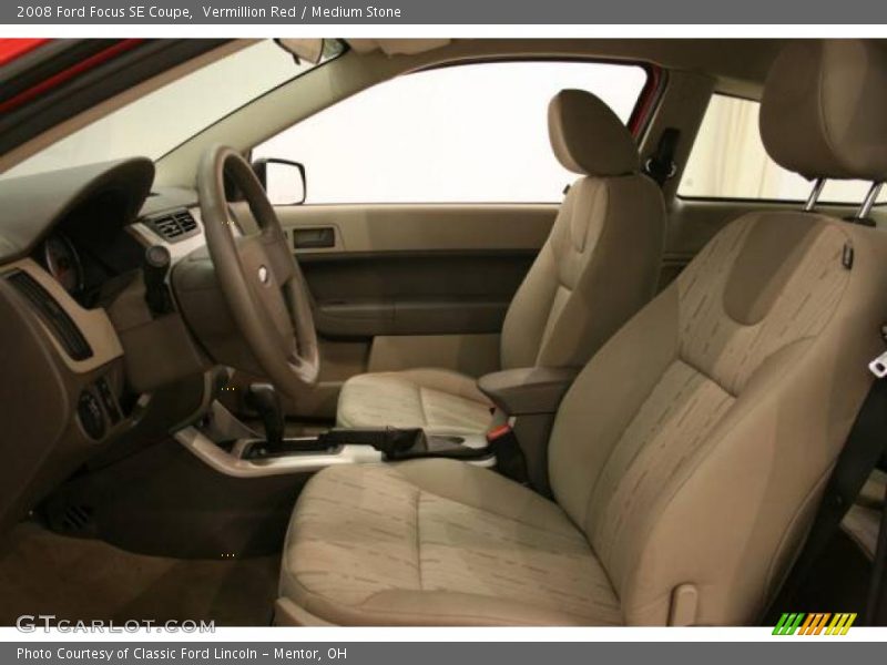 Vermillion Red / Medium Stone 2008 Ford Focus SE Coupe