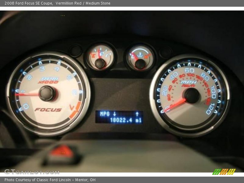 Vermillion Red / Medium Stone 2008 Ford Focus SE Coupe