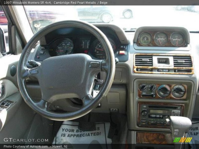 Cambridge Red Pearl Metallic / Beige 1997 Mitsubishi Montero SR 4x4