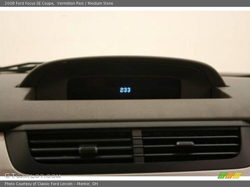 Vermillion Red / Medium Stone 2008 Ford Focus SE Coupe
