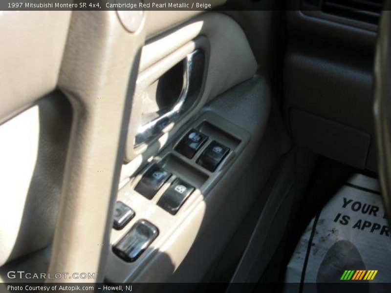 Cambridge Red Pearl Metallic / Beige 1997 Mitsubishi Montero SR 4x4