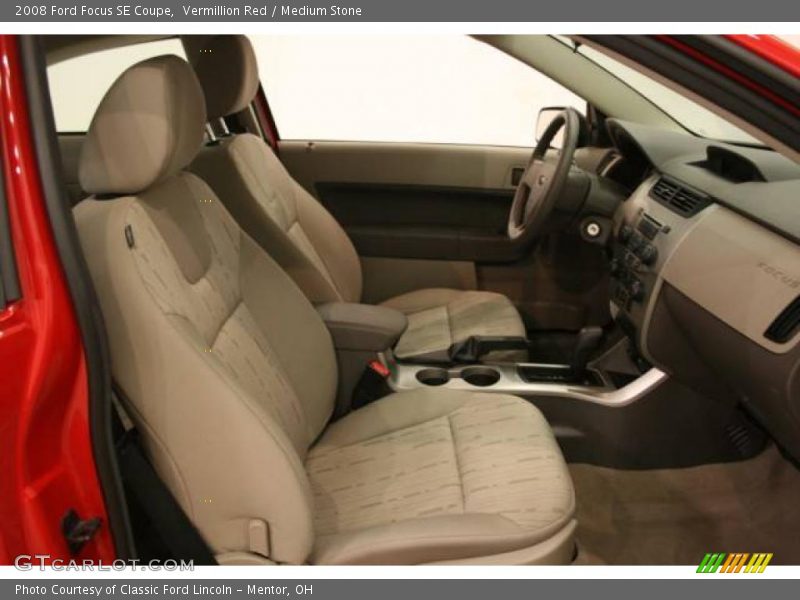Vermillion Red / Medium Stone 2008 Ford Focus SE Coupe