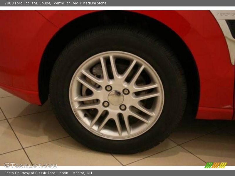 Vermillion Red / Medium Stone 2008 Ford Focus SE Coupe