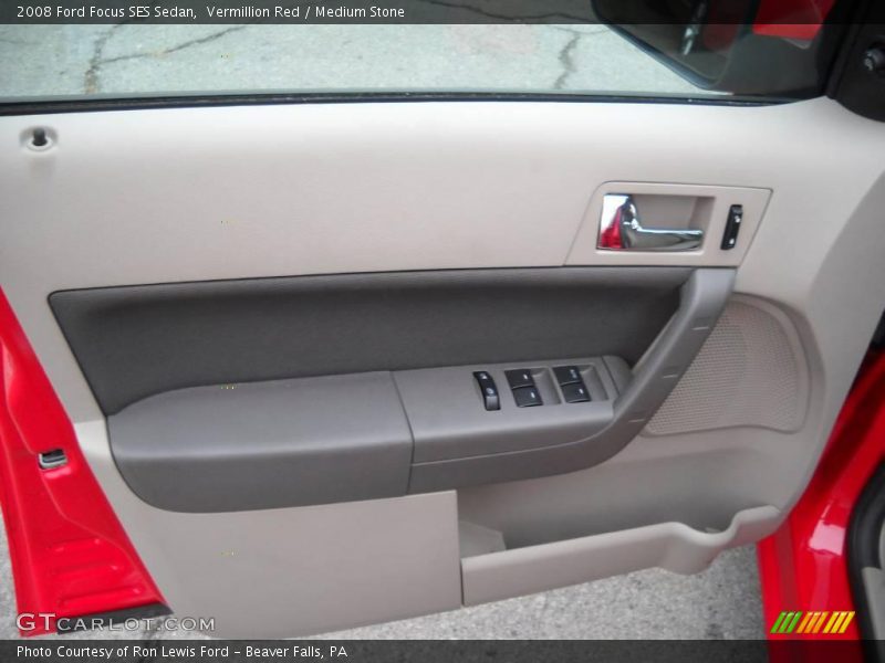 Vermillion Red / Medium Stone 2008 Ford Focus SES Sedan