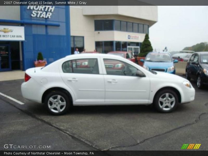 Summit White / Gray 2007 Chevrolet Cobalt LS Sedan