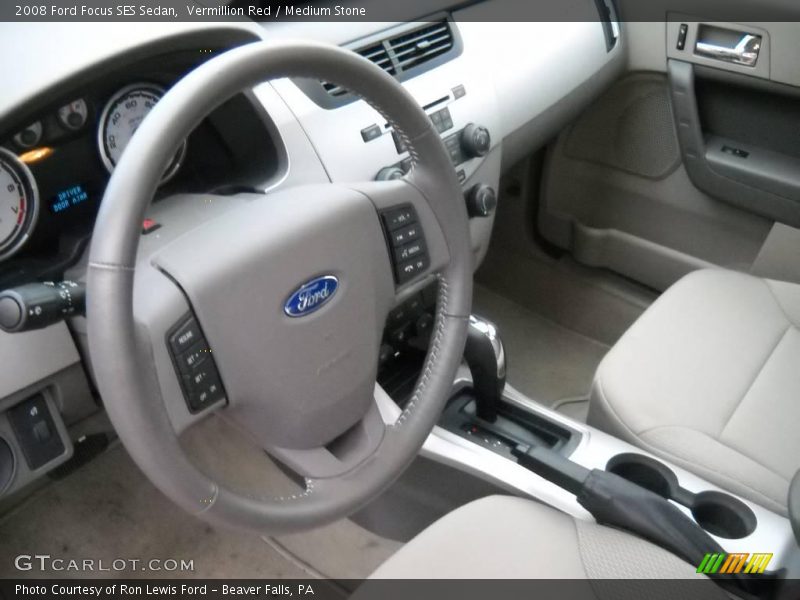 Vermillion Red / Medium Stone 2008 Ford Focus SES Sedan