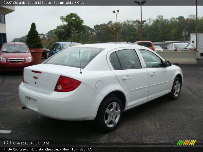 Summit White / Gray 2007 Chevrolet Cobalt LS Sedan