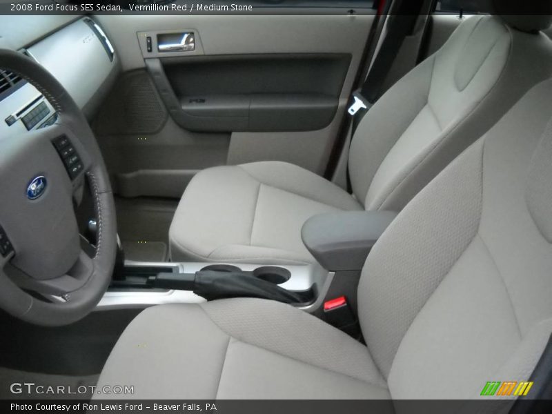 Vermillion Red / Medium Stone 2008 Ford Focus SES Sedan