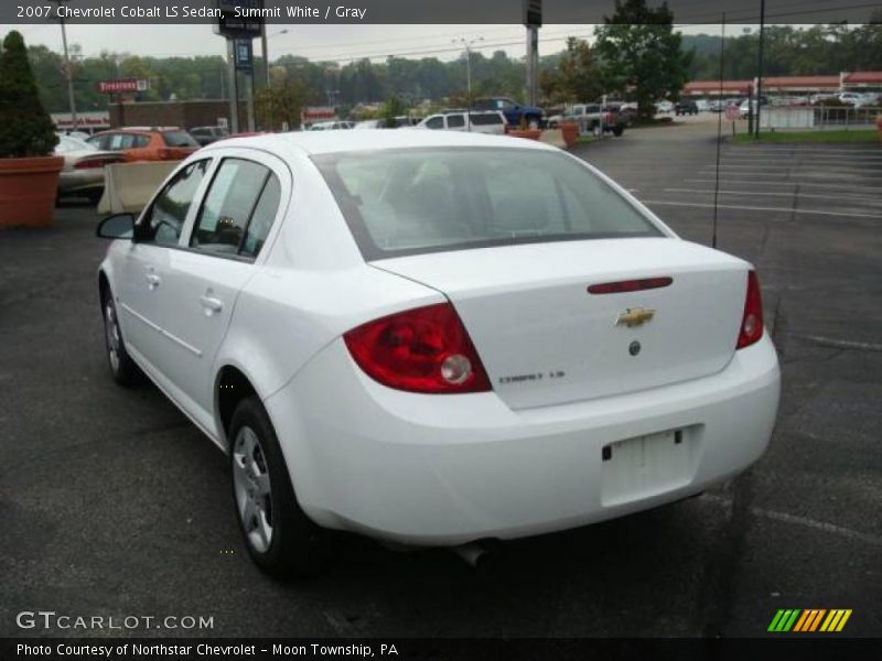 Summit White / Gray 2007 Chevrolet Cobalt LS Sedan