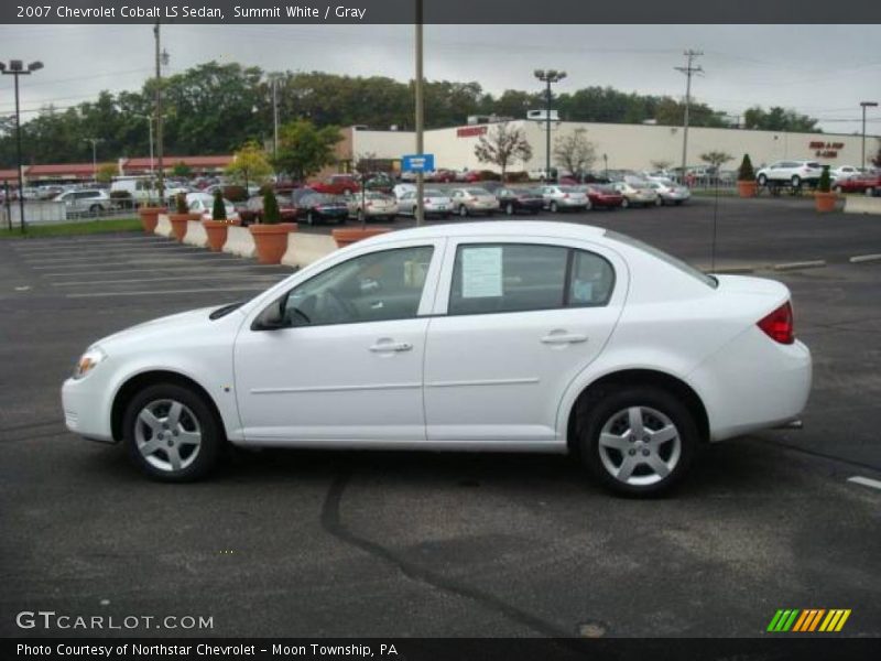 Summit White / Gray 2007 Chevrolet Cobalt LS Sedan