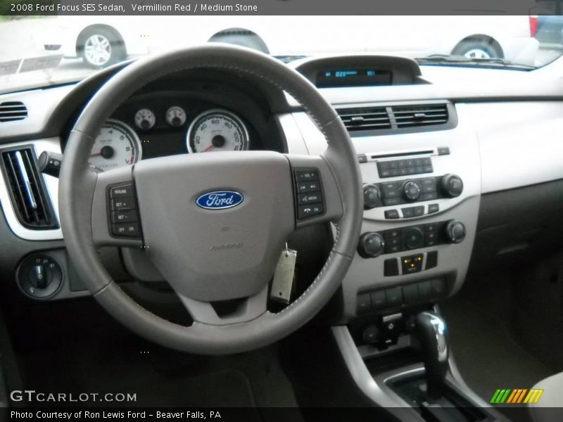 Vermillion Red / Medium Stone 2008 Ford Focus SES Sedan