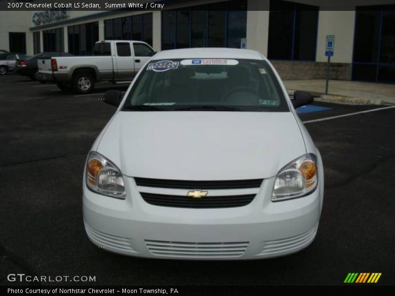 Summit White / Gray 2007 Chevrolet Cobalt LS Sedan