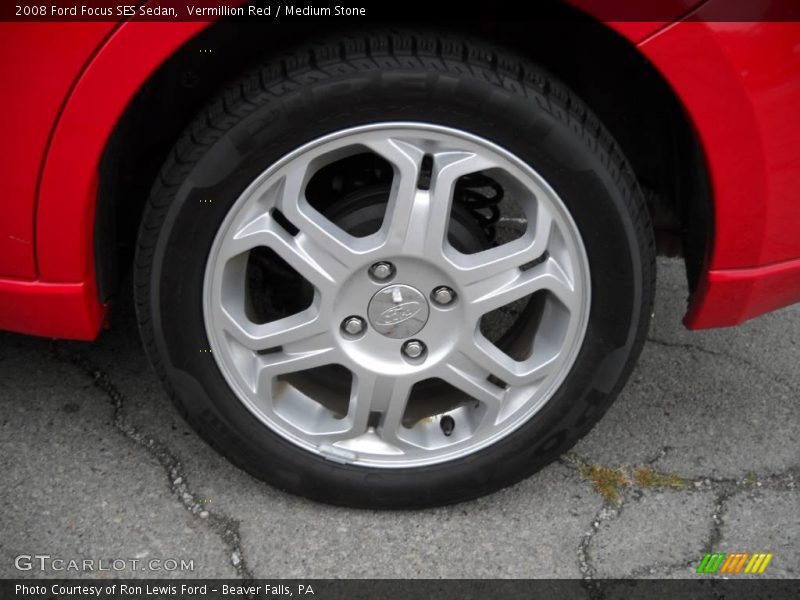 Vermillion Red / Medium Stone 2008 Ford Focus SES Sedan