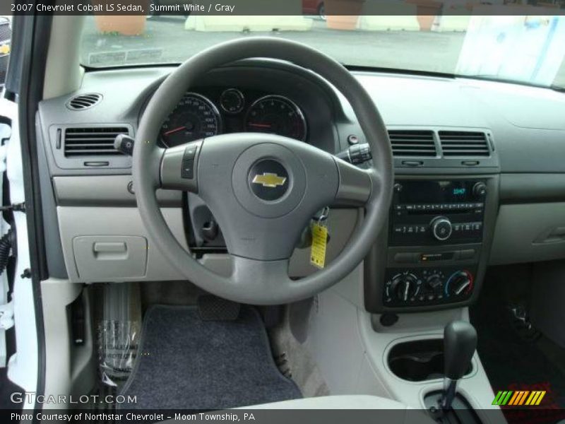 Summit White / Gray 2007 Chevrolet Cobalt LS Sedan