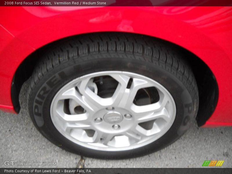 Vermillion Red / Medium Stone 2008 Ford Focus SES Sedan