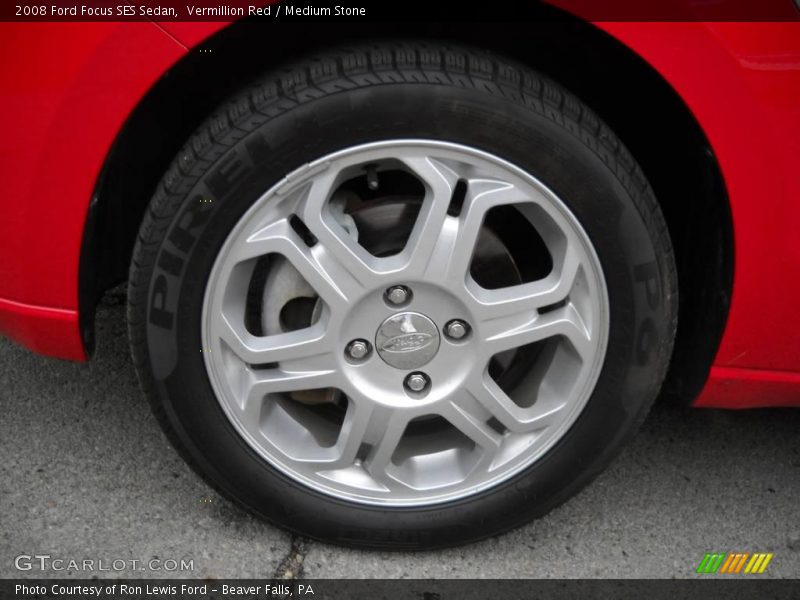 Vermillion Red / Medium Stone 2008 Ford Focus SES Sedan