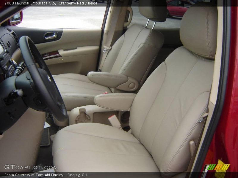 Cranberry Red / Beige 2008 Hyundai Entourage GLS