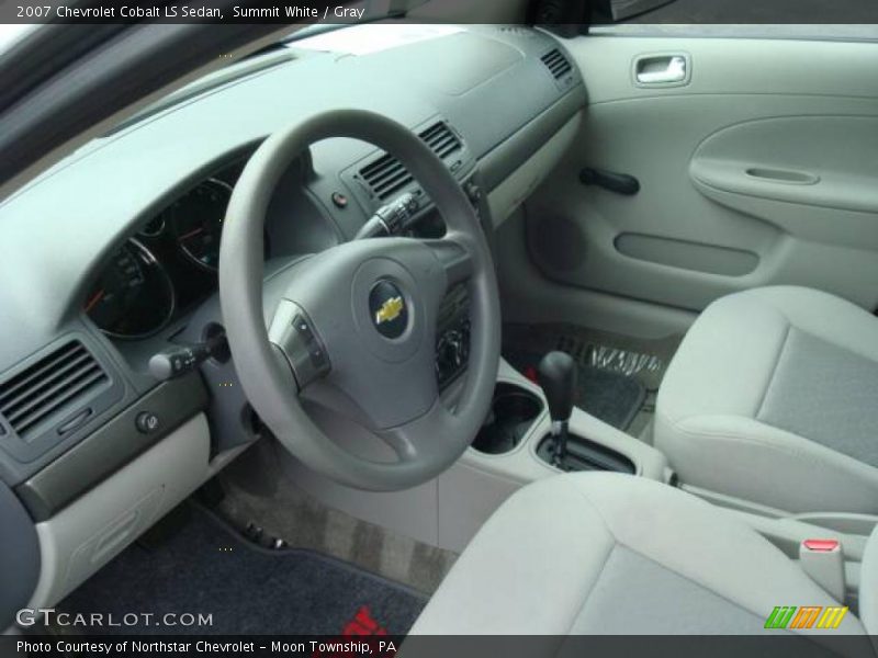 Summit White / Gray 2007 Chevrolet Cobalt LS Sedan