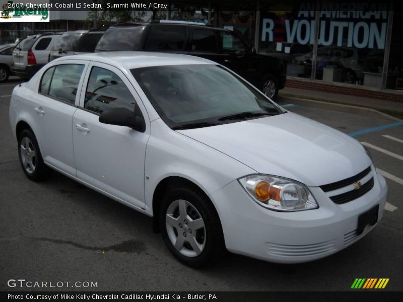 Summit White / Gray 2007 Chevrolet Cobalt LS Sedan