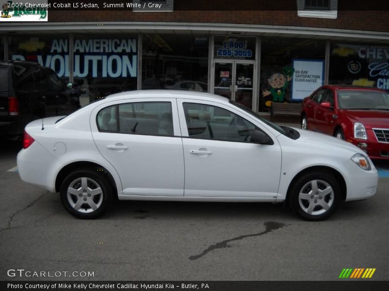 Summit White / Gray 2007 Chevrolet Cobalt LS Sedan