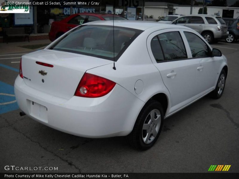 Summit White / Gray 2007 Chevrolet Cobalt LS Sedan