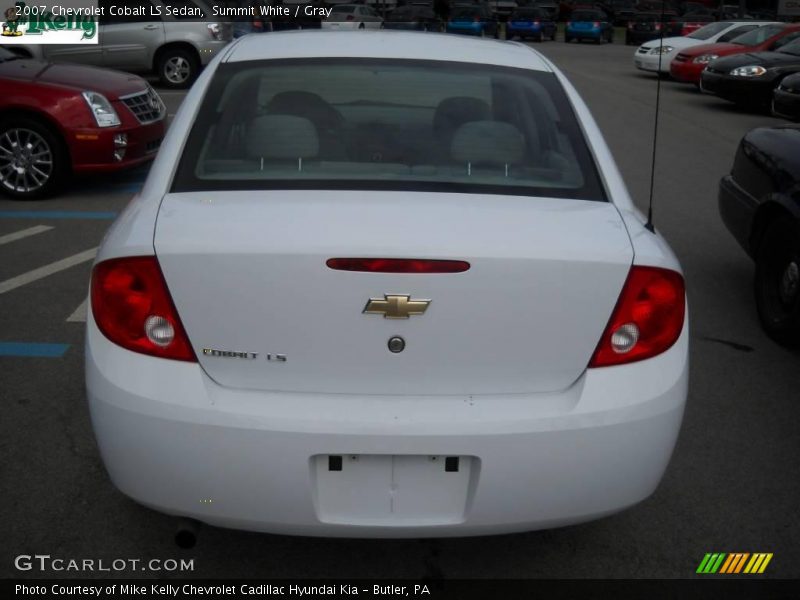Summit White / Gray 2007 Chevrolet Cobalt LS Sedan