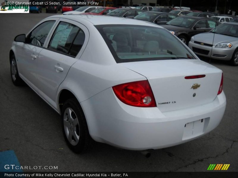 Summit White / Gray 2007 Chevrolet Cobalt LS Sedan