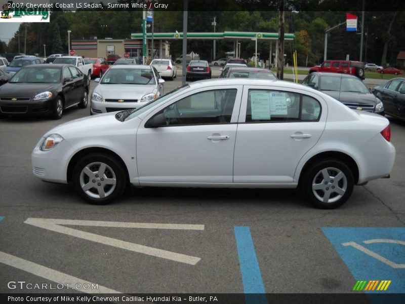 Summit White / Gray 2007 Chevrolet Cobalt LS Sedan