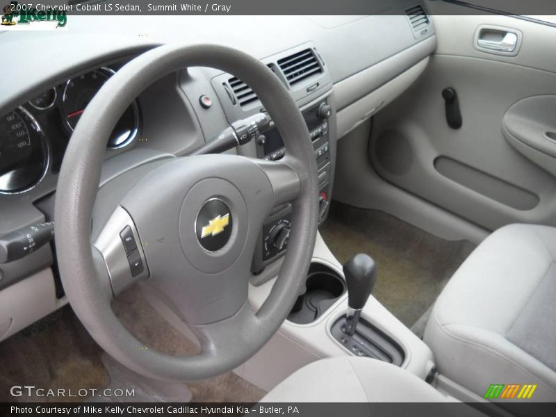 Summit White / Gray 2007 Chevrolet Cobalt LS Sedan
